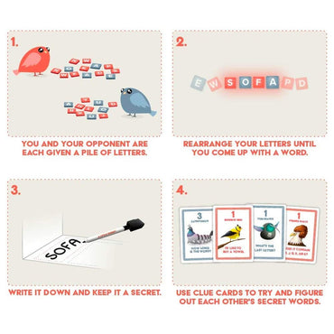 A Little Wordy - Card Word Game - Age 10+ - 2 Players - 15min