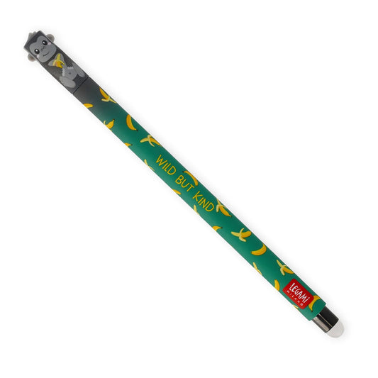 Legami Erasable Pen - Gorilla - 0.7 mm - Black Ink