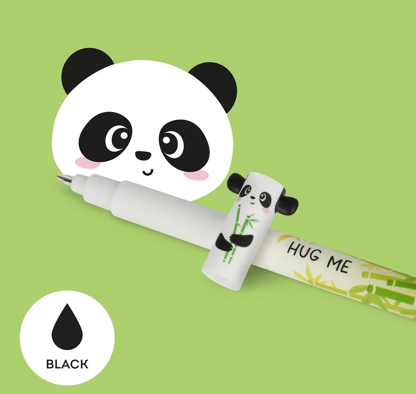 Legami Panda Erasable Pen - Black Ink