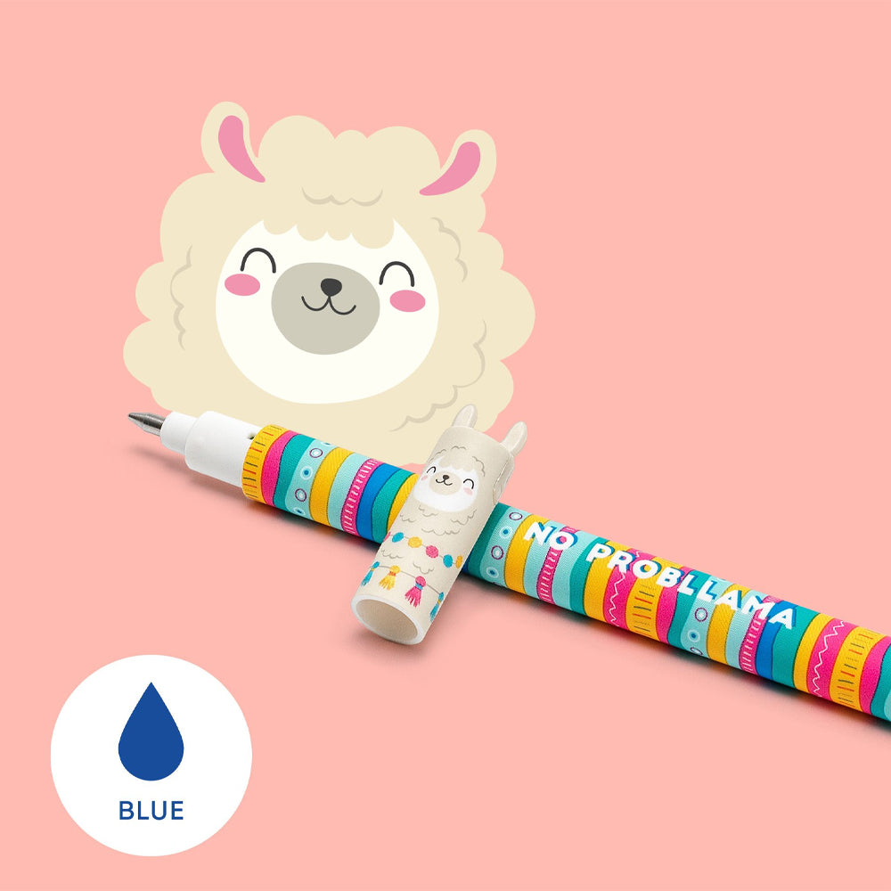 Legami Llama Erasable Pen - Blue Ink