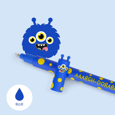 Legami Monster Erasable Pen - Blue Ink