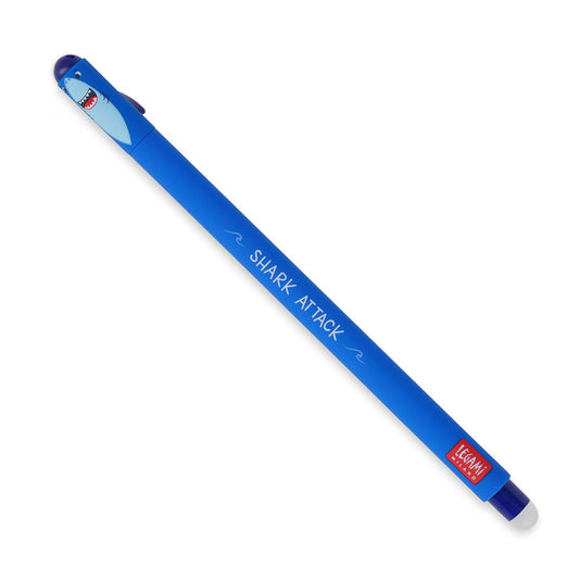 Legami Shark Erasable Pen - Blue Ink