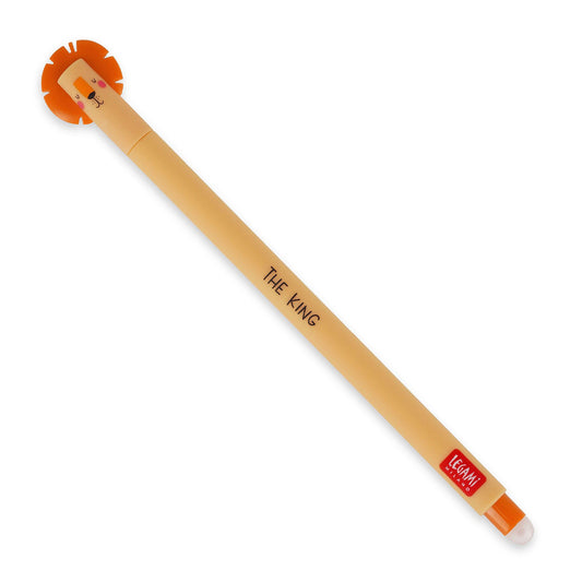 Legami Lion Erasable Pen - Orange Ink