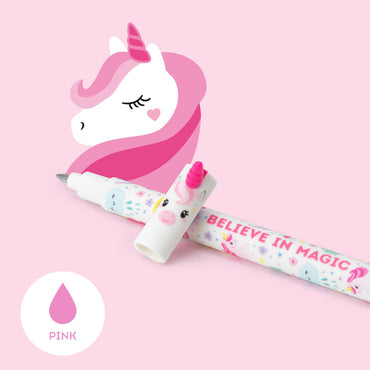 Legami Unicorn Erasable Pen - Pink Ink