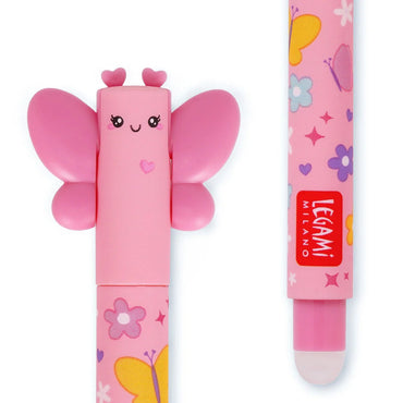 Legami Butterfly Erasable Pen - Pink Ink