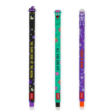 Legami Halloween 2025 'The Boo Crew' Erasable Pen 3-Pack Limited Edition