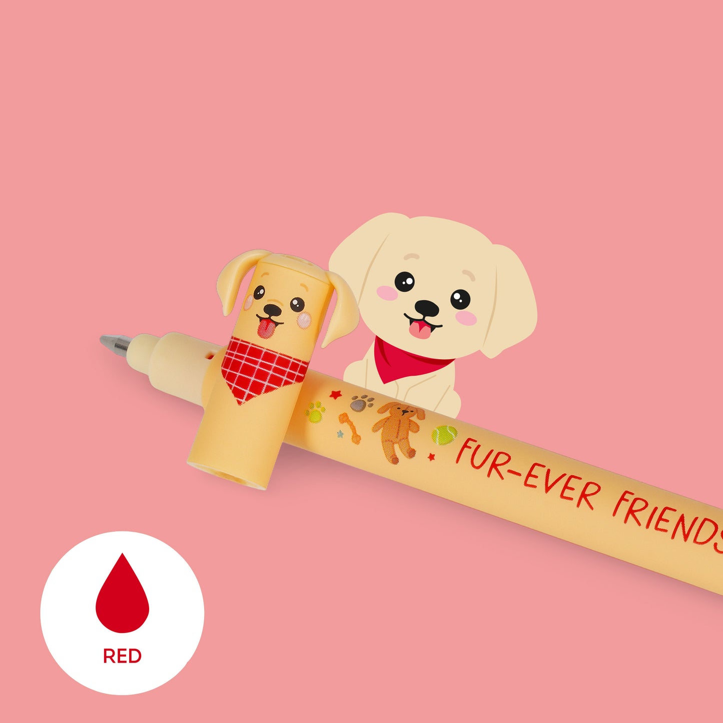 Legami Fur-Ever Friends Erasable Gel Pens Limited Edition Set of 3