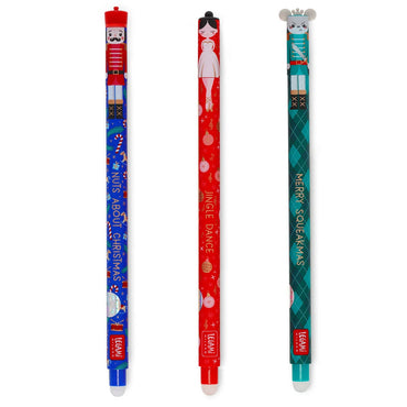 Legami The Nutcracker Christmas 2025 Erasable Gel Pens 3-Pack