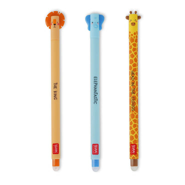 Legami Wild Savannah Set of 3 Erasable Gel Pens