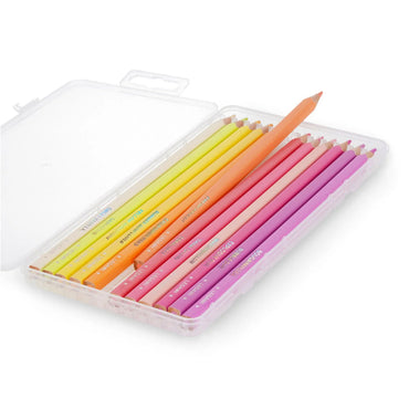 Legami Live Colourfully - Sunset Palette - Set of 12 Colouring Pencils in Case