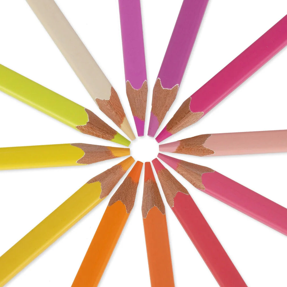 Legami Live Colourfully - Sunset Palette - Set of 12 Colouring Pencils in Case