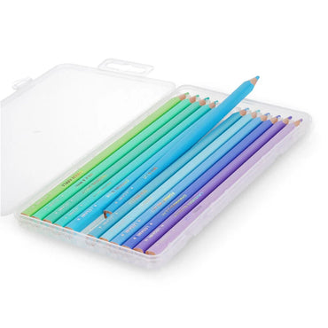 Legami Live Colourfully - Ocean Palette - Set of 12 Colouring Pencils in Case