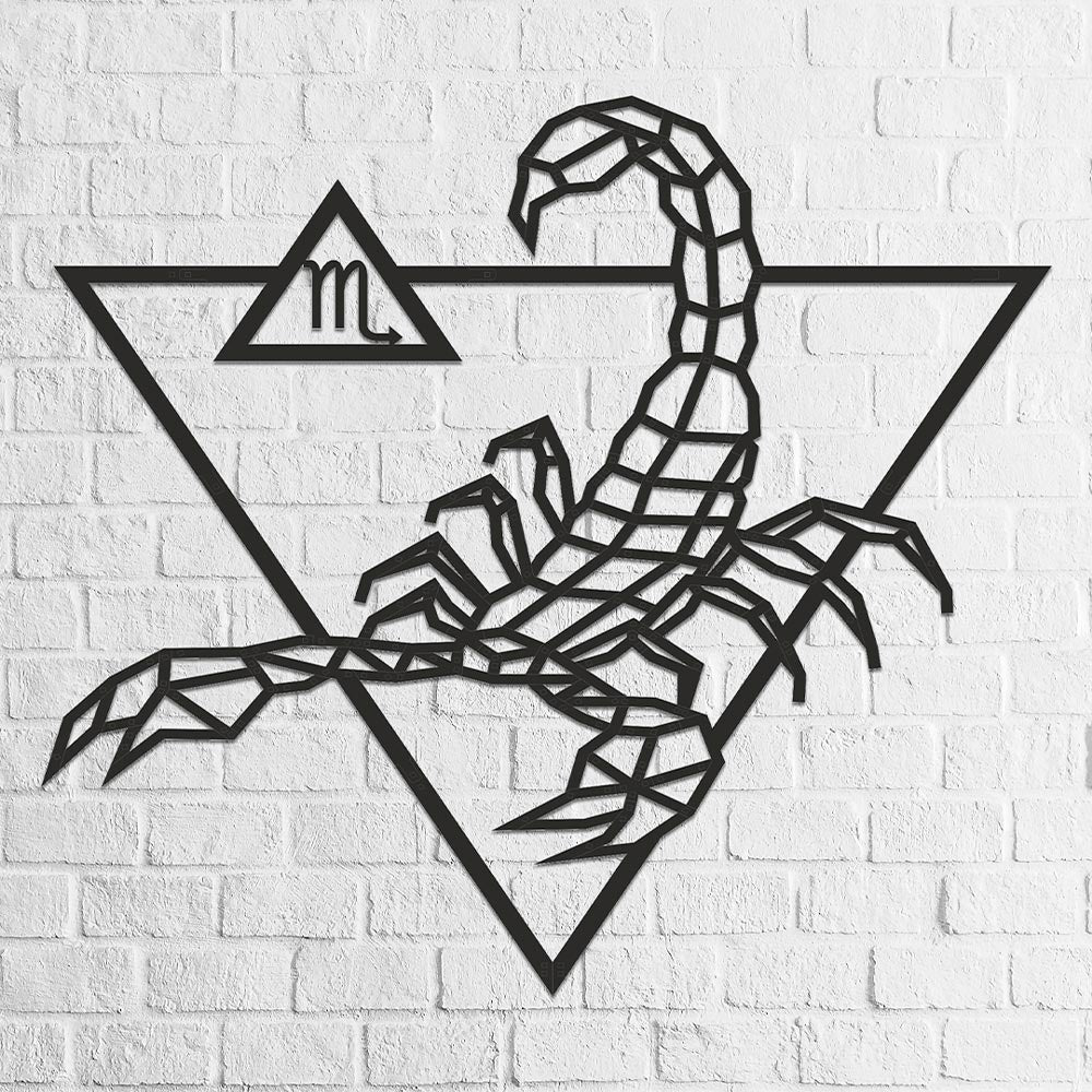 Eco Wood Art - Interior Wall Art Wooden Puzzle - Sign of the Zodiac Scorpio