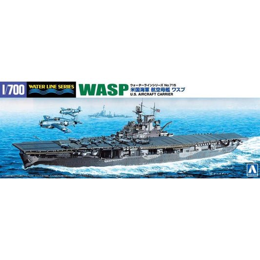 Aoshima 06981 Wasp US Aircraft Carrier 1:700 Model Kit