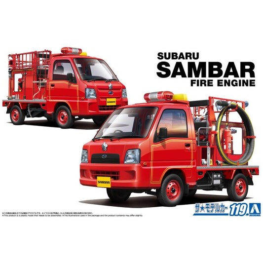 Aoshima 20210 Subaru TT2 Sambar Fire Engine 1:24 Model Kit