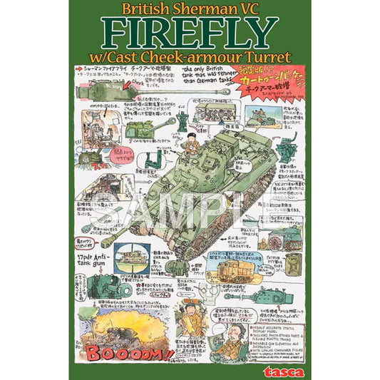 Asuka 35011 British Sherman VC Firefly w/Cast Cheek-Armour Turret 1:35 Model Kit