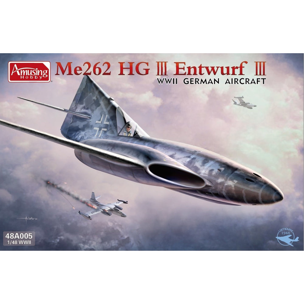 Amusing Hobby 48A005 Messerschmitt Me262 HGIII Entwurf III 1:48 Model Kit