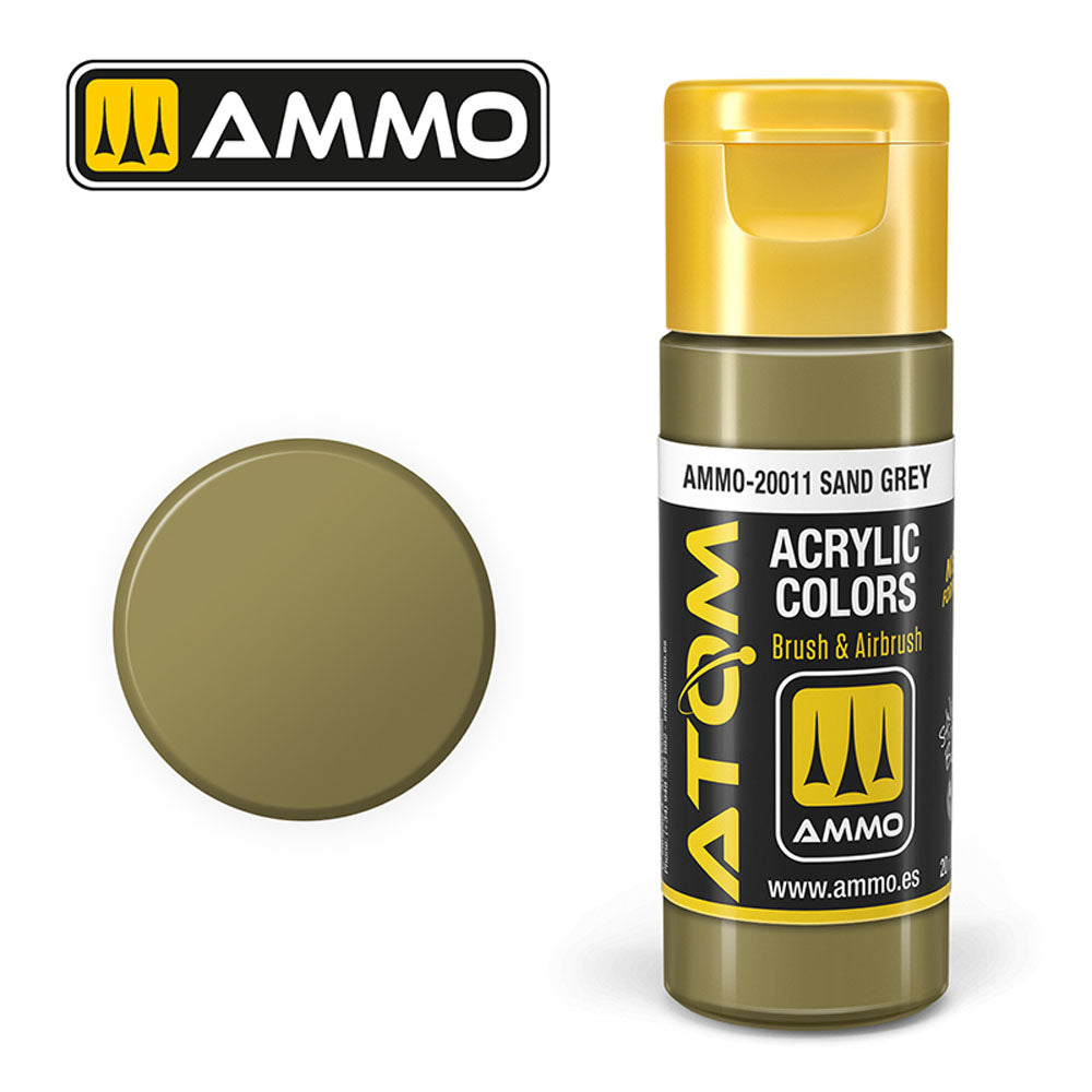 ATOM COLOR Sand Grey 20ml Model Paint Ammo by Mig 20011