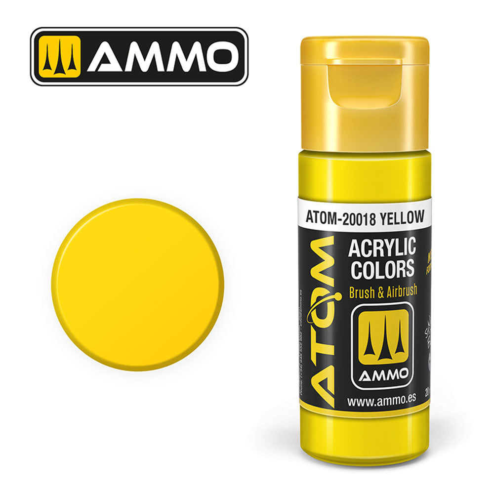 ATOM COLOR Yellow 20ml Model Paint Ammo by Mig 20018