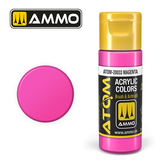 ATOM COLOR Magenta 20ml Model Paint Ammo by Mig 20033