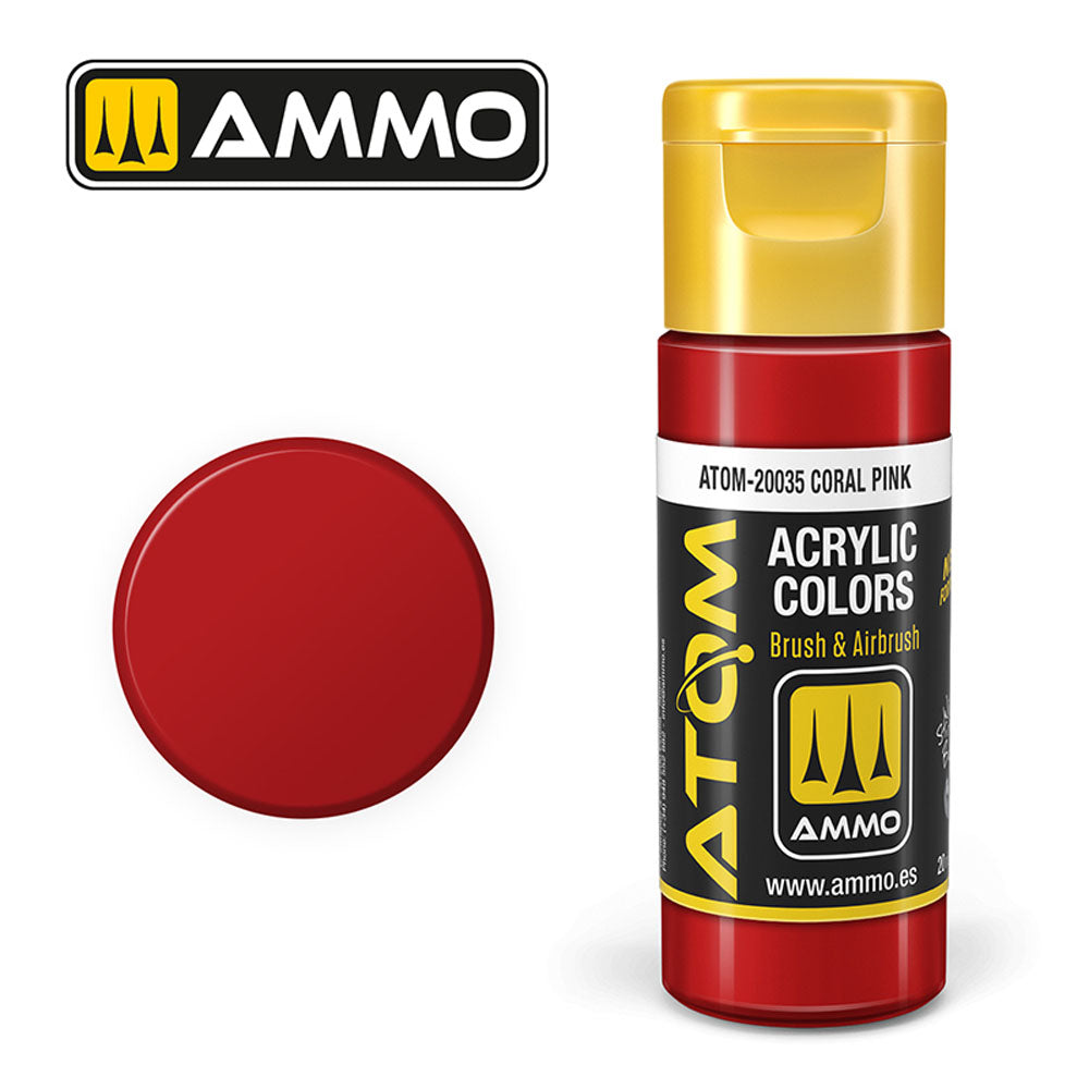 ATOM COLOR Coral Pink 20ml Model Paint Ammo by Mig 20035