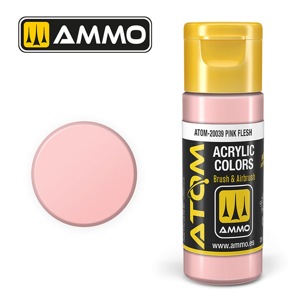 ATOM COLOR Pink Flesh 20ml Model Paint Ammo by Mig 20039