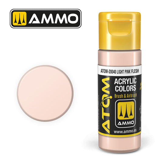 ATOM COLOR Light Pink Flesh 20ml Model Paint Ammo by Mig 20040