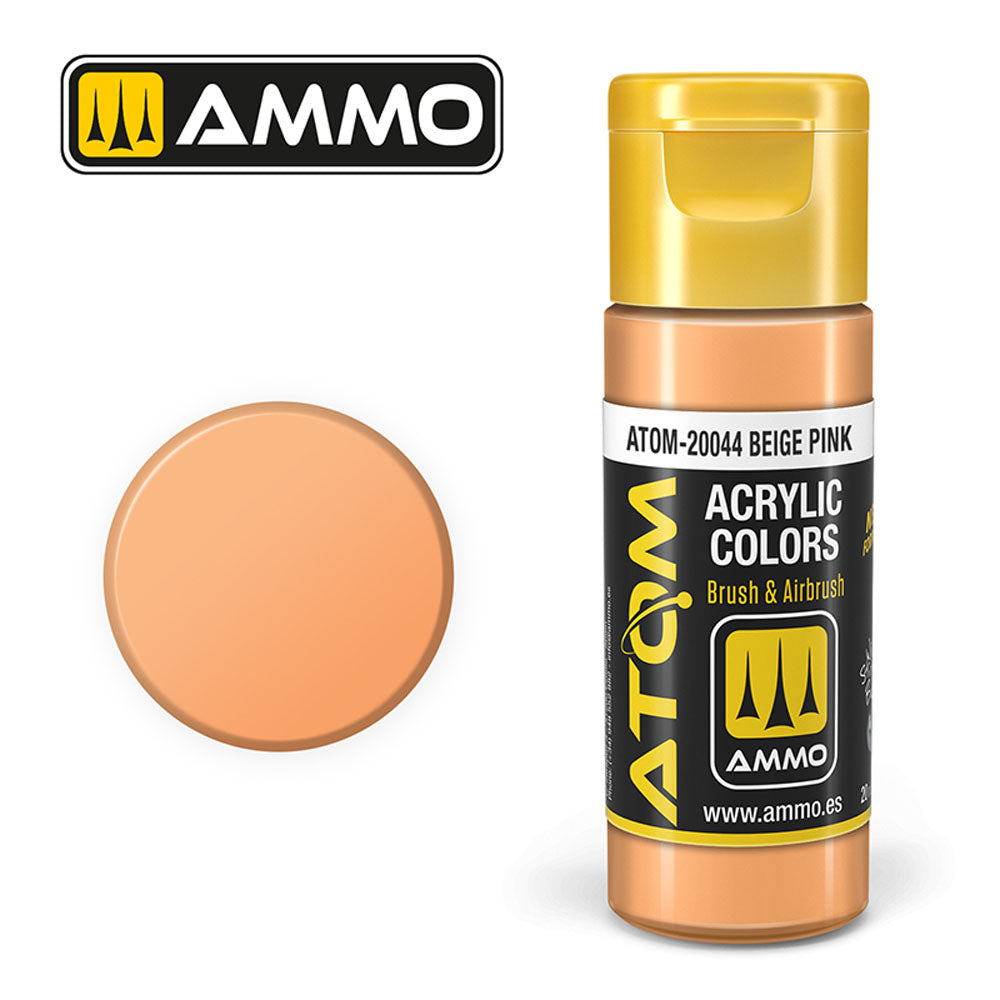 ATOM COLOR Beige Pink 20ml Model Paint Ammo by Mig 20044