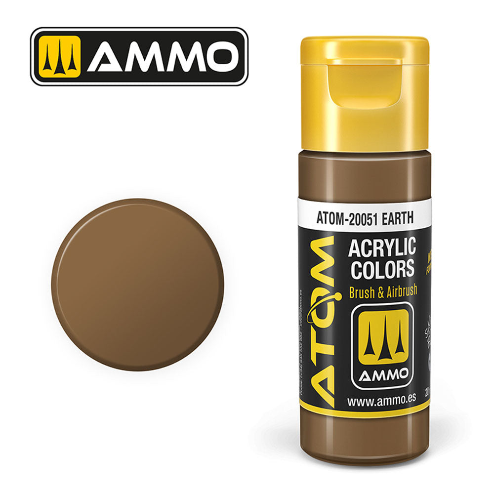 ATOM COLOR Earth 20ml Model Paint Ammo by Mig 20051