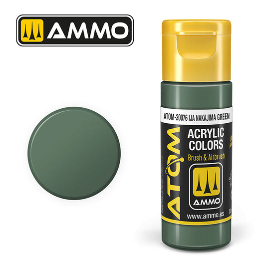 ATOM COLOR IJA Nakajima Green 20ml Model Paint Ammo by Mig 20076