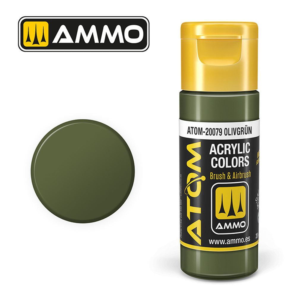ATOM COLOR Olivgrun 20ml Model Paint Ammo by Mig 20079