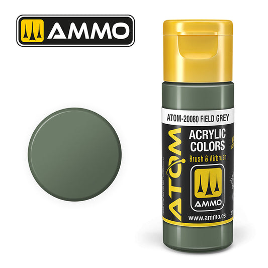 ATOM COLOR Field Grey 20ml Model Paint Ammo by Mig 20080