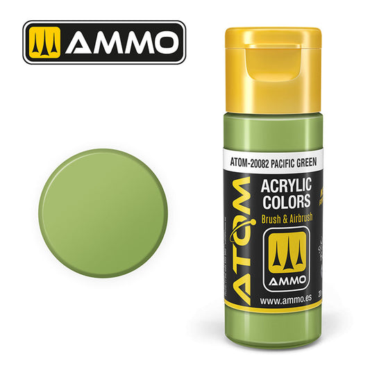 ATOM COLOR Pacific Green 20ml Model Paint Ammo by Mig 20082