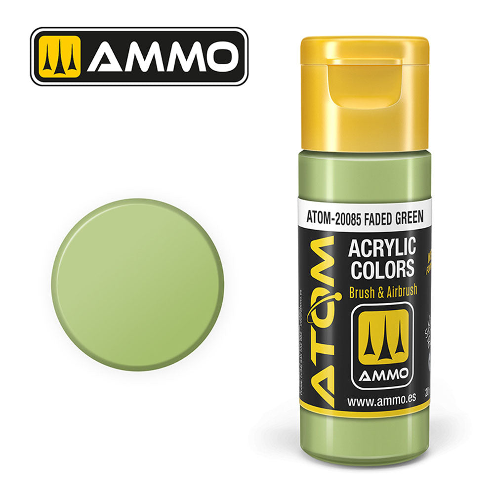 ATOM COLOR Faded Green 20ml Model Paint Ammo by Mig 20085