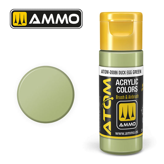 ATOM COLOR Duck Egg Green 20ml Model Paint Ammo by Mig 20086