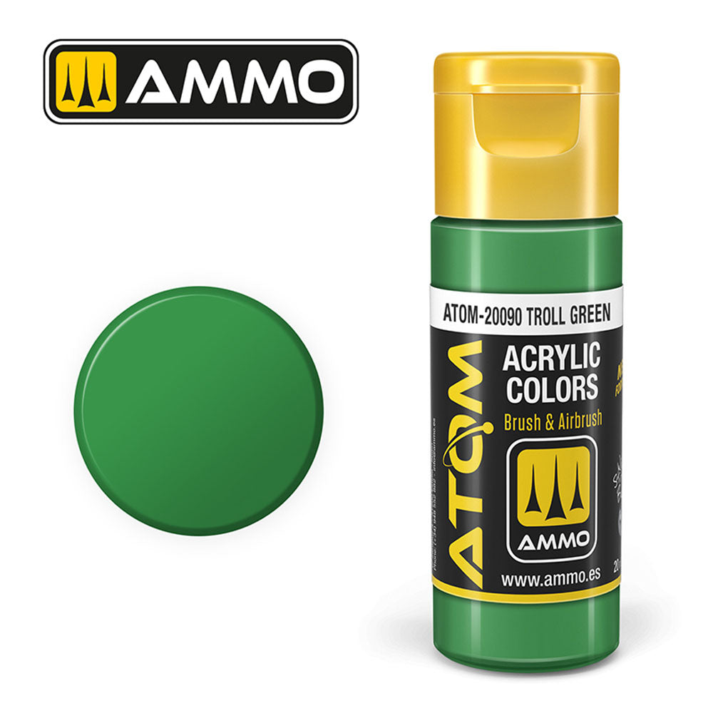 ATOM COLOR Troll Green 20ml Model Paint Ammo by Mig 20090
