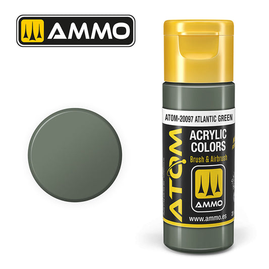ATOM COLOR Atlantic Green 20ml Model Paint Ammo by Mig 20097