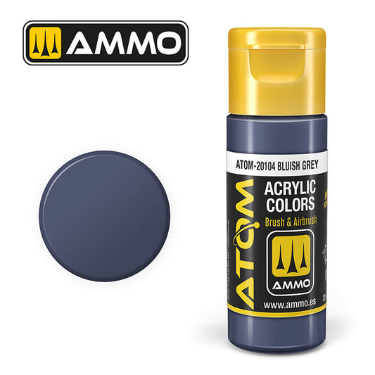 ATOM COLOR Bluish Grey 20ml Model Paint Ammo by Mig 20104