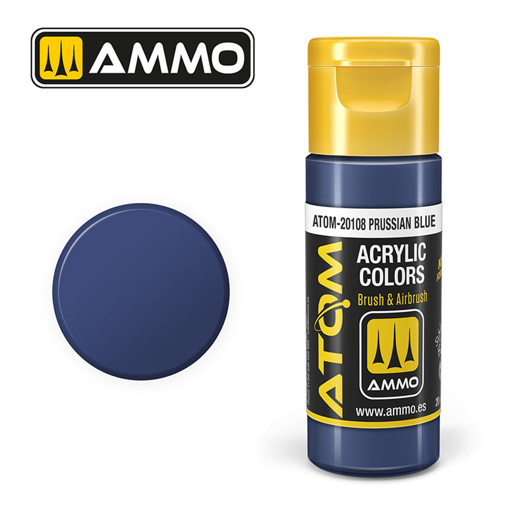ATOM COLOR Prussian Blue 20ml Model Paint Ammo by Mig 20108