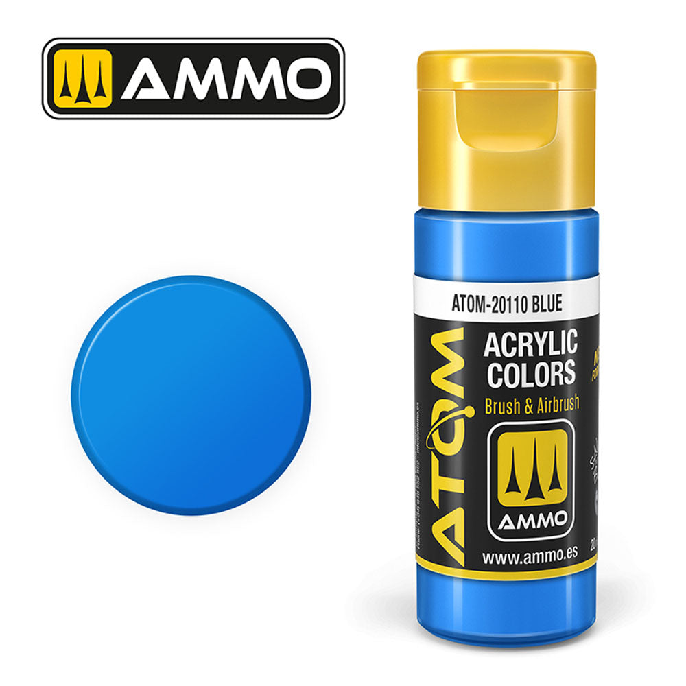 ATOM COLOR Blue 20ml Model Paint Ammo by Mig 20110