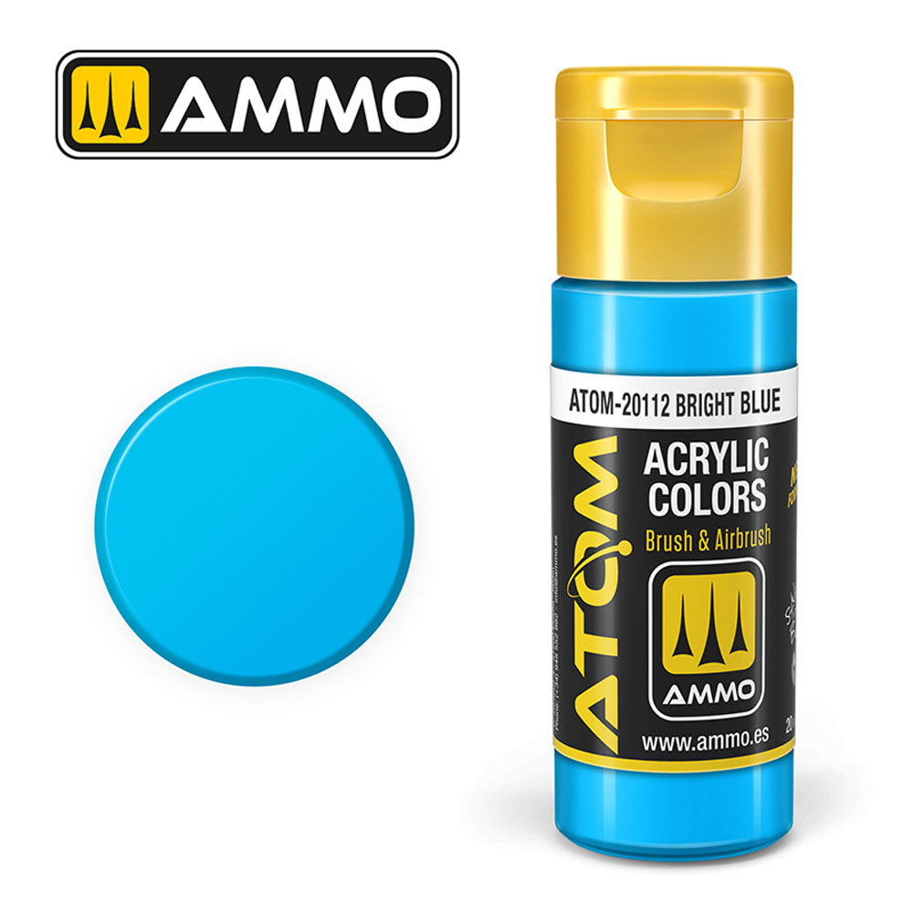 ATOM COLOR Bright Blue 20ml Model Paint Ammo by Mig 20112