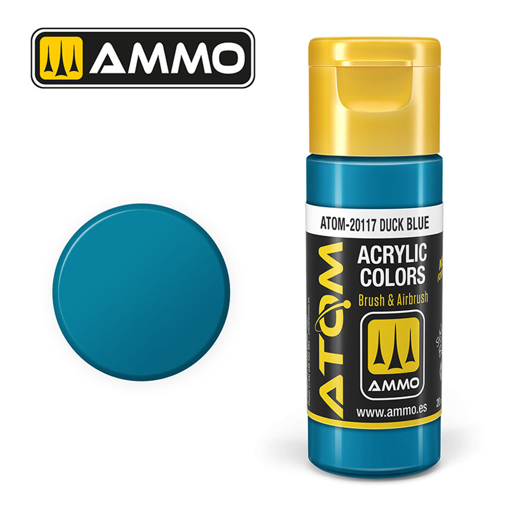 ATOM COLOR Duck Blue 20ml Model Paint Ammo by Mig 20117