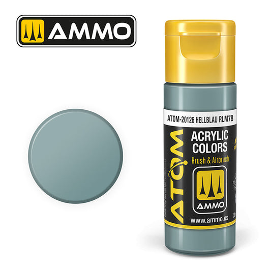 ATOM COLOR Hellblau RLM78 20ml Model Paint Ammo by Mig 20126