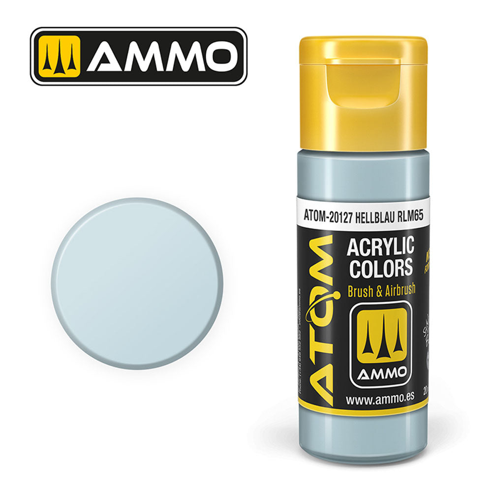 ATOM COLOR Hellblau RLM65 20ml Model Paint Ammo by Mig 20127