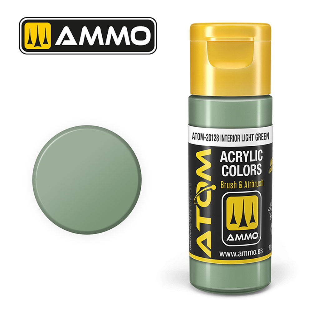 ATOM COLOR Interior Light Green 20ml Model Paint Ammo by Mig 20128