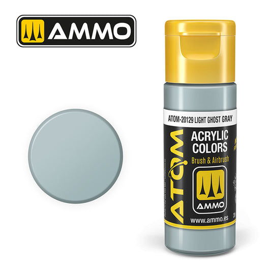 ATOM COLOR Light Ghost Gray 20ml Model Paint Ammo by Mig 20129