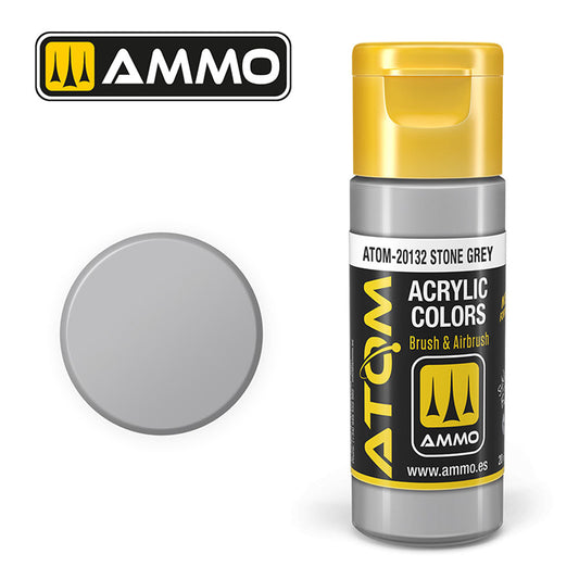 ATOM COLOR Stone Grey 20ml Model Paint Ammo by Mig 20132