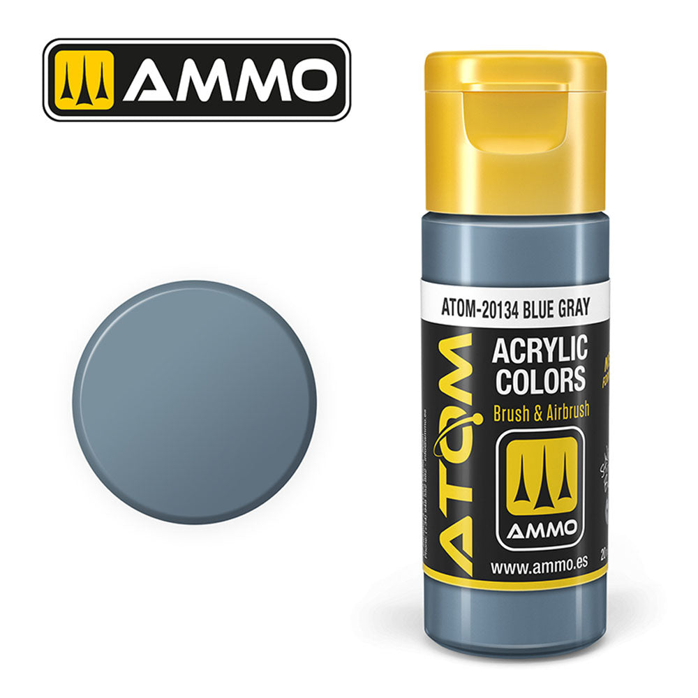 ATOM COLOR Blue Gray 20ml Model Paint Ammo by Mig 20134