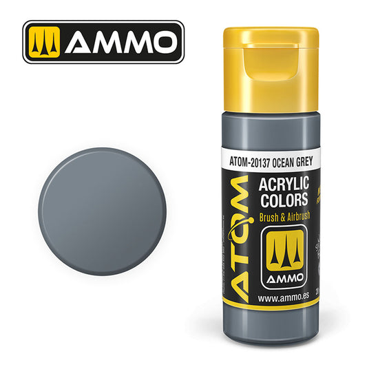 ATOM COLOR Ocean Grey 20ml Model Paint Ammo by Mig 20137