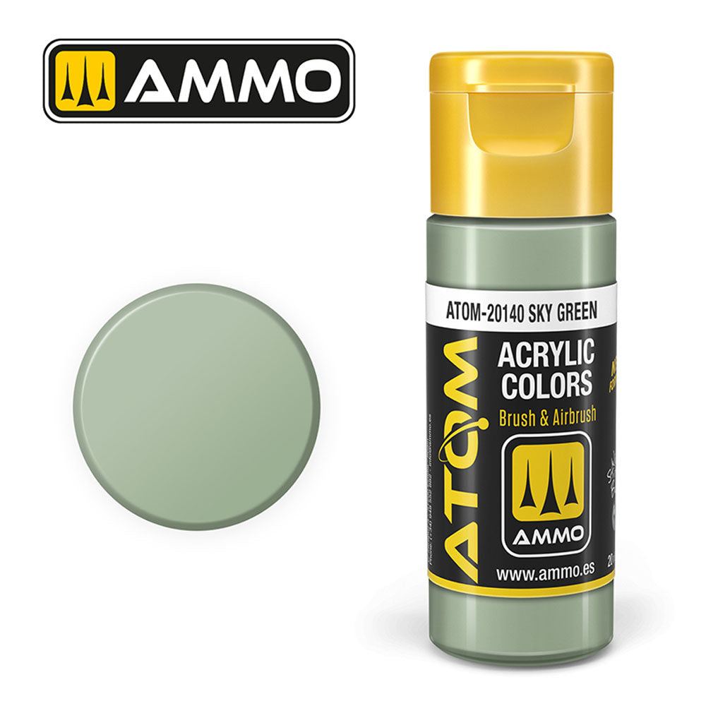 ATOM COLOR Sky Green 20ml Model Paint Ammo by Mig 20140